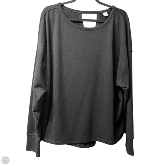 Athletic Top Long Sleeve Crewneck By Old Navy In Black, Size: Xl