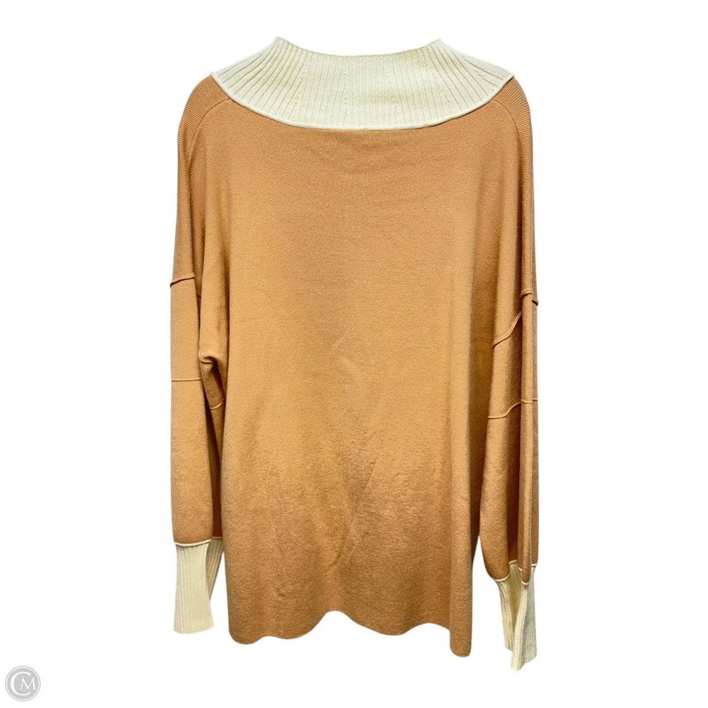 Sweatshirt Collar By Clothes Mentor In Tan, Size: Xl