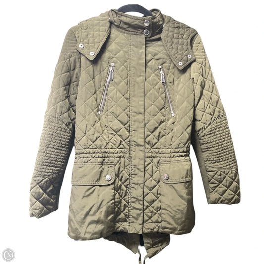 Coat Puffer & Quilted By Bcbg In Green, Size: M