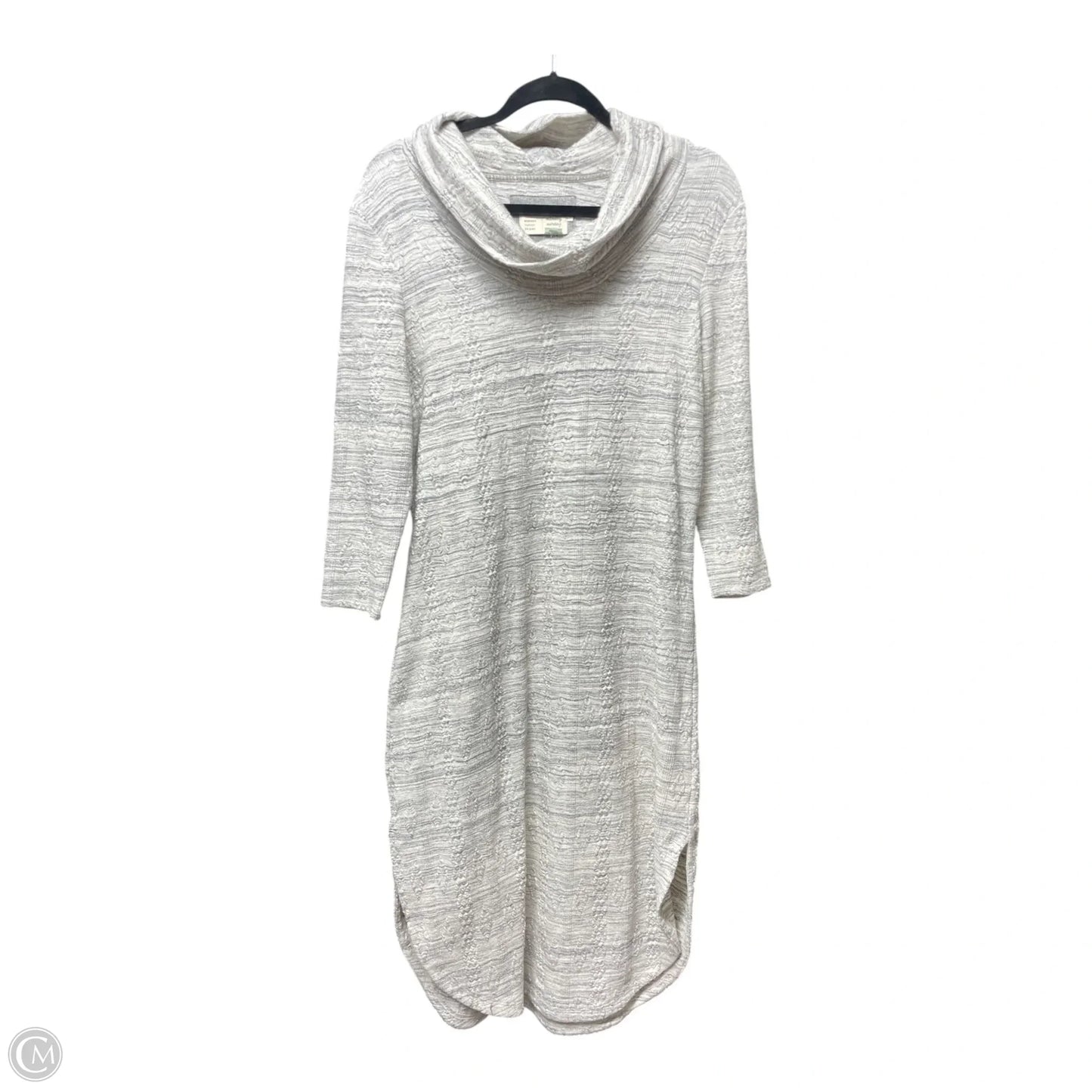 Dress Sweater By Saturday/sunday In Grey & White, Size: M