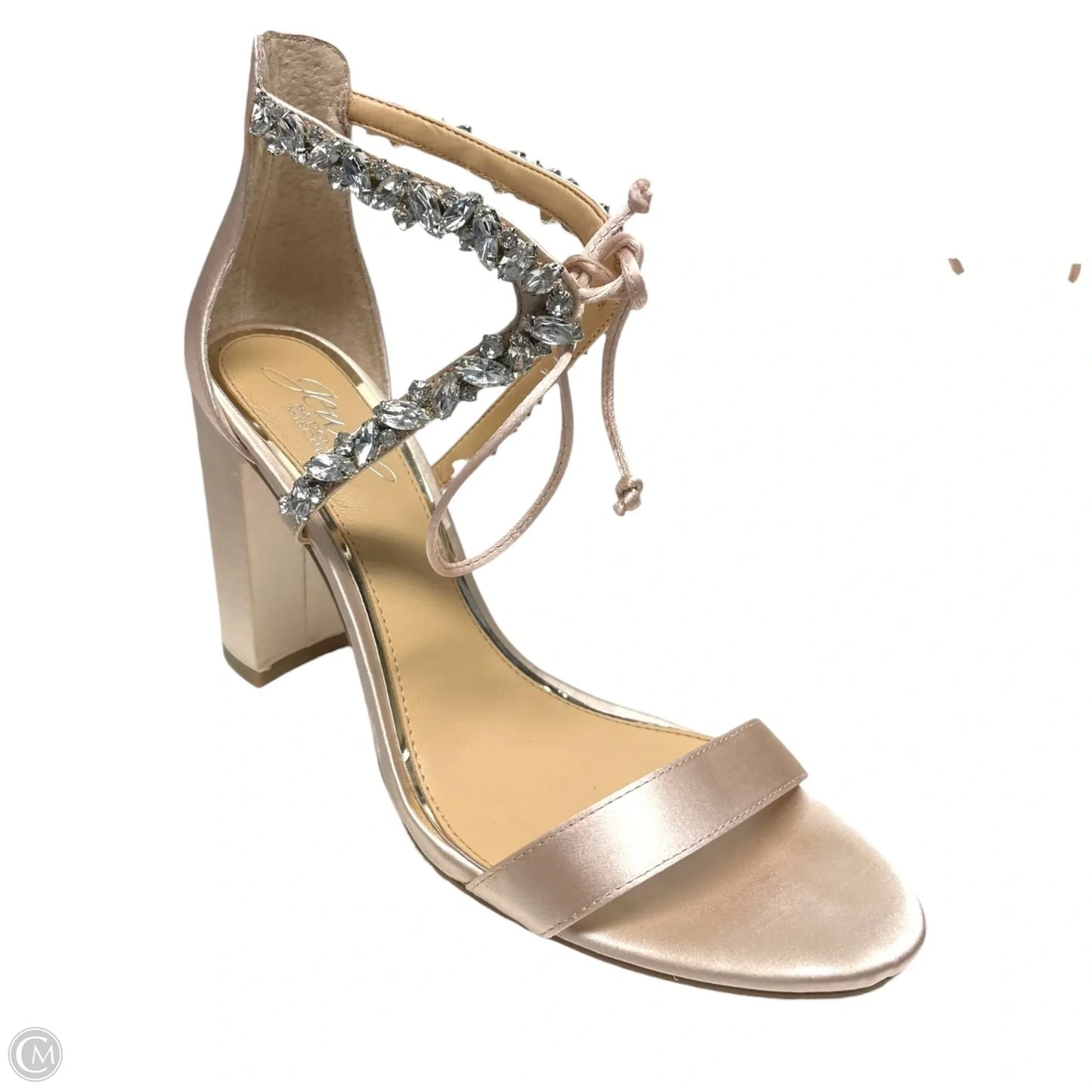 Shoes Heels Block By Badgley Mischka In Cream, Size: 7.5