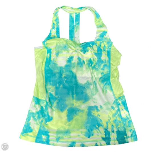 Athletic Tank Top By The North Face In Green & Yellow, Size: L