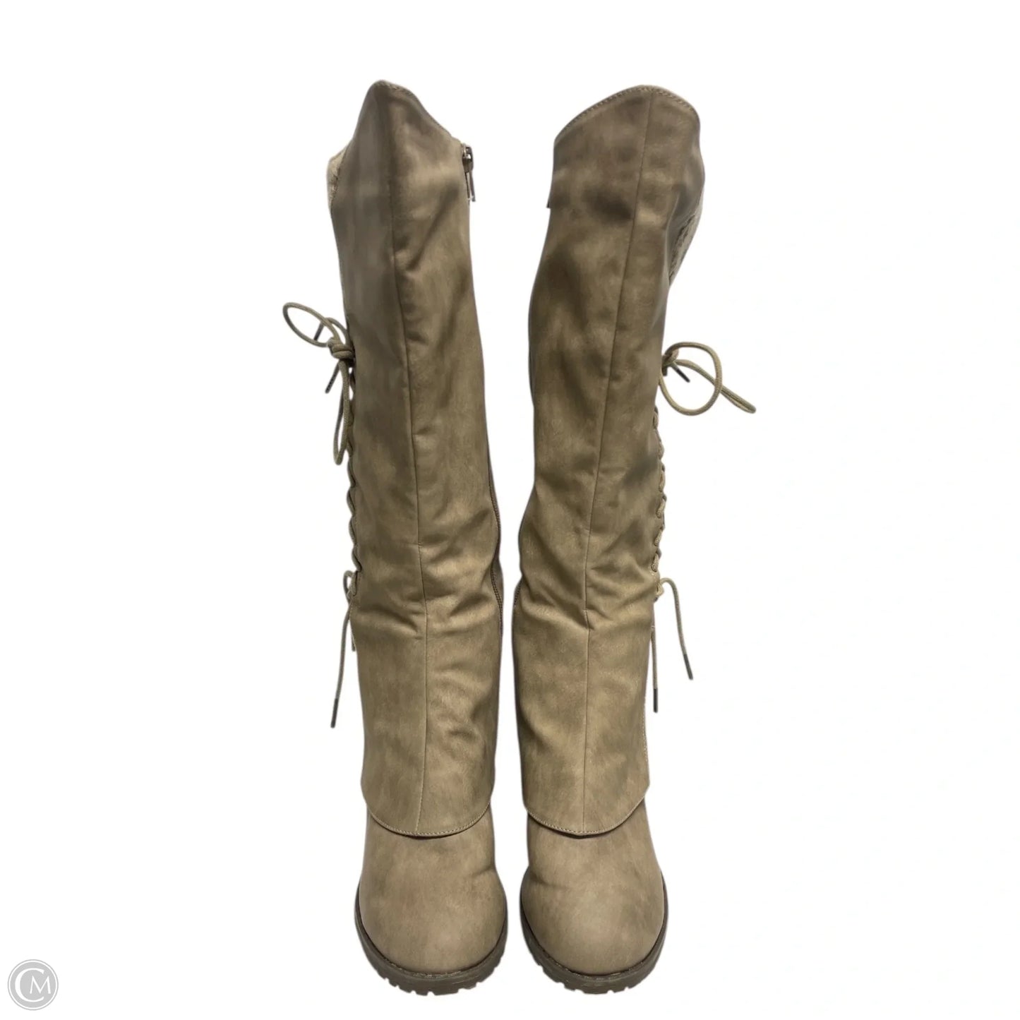 Boots Mid-calf Heels By Muk Luks In Tan, Size: 8.5