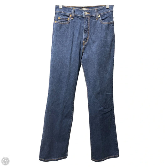 Jeans Straight By Levis In Blue Denim, Size: 10
