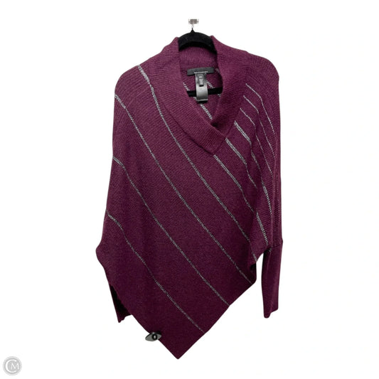 Poncho By White House Black Market In Purple, Size: L
