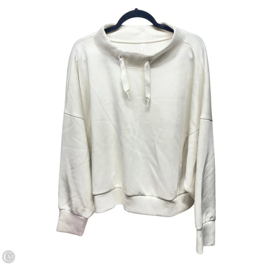 Sweatshirt Collar By Stylus In Ivory, Size: 1x