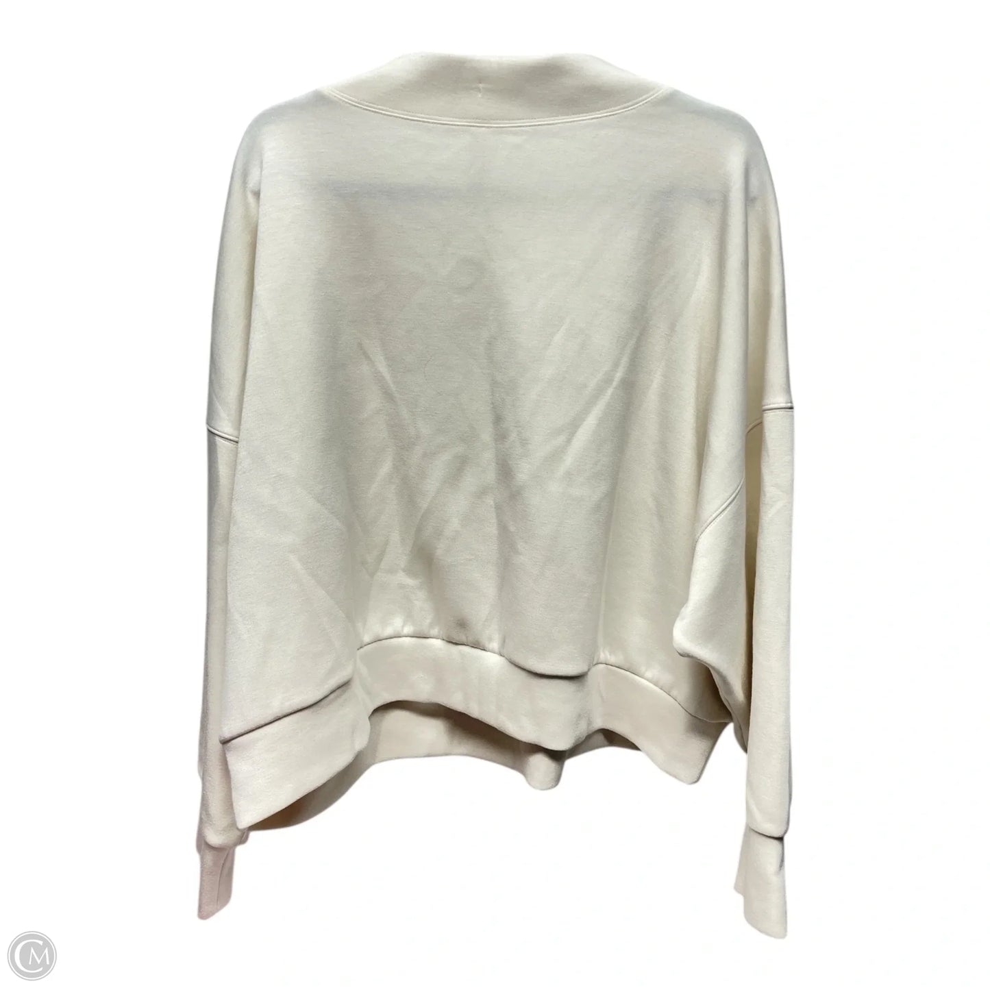 Sweatshirt Collar By Stylus In Ivory, Size: 1x