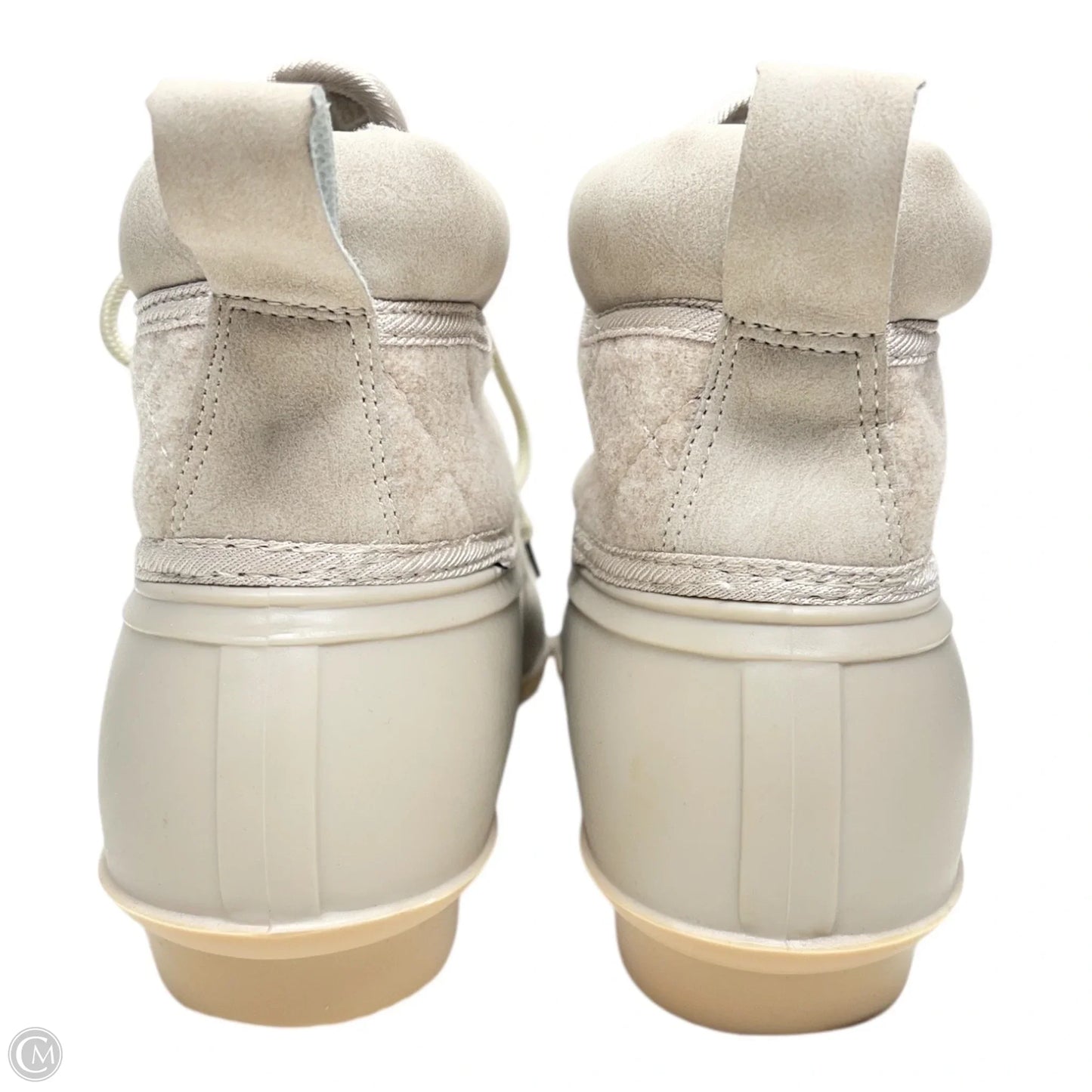 Boots Rain By Gypsy Jazz In Beige, Size: 8