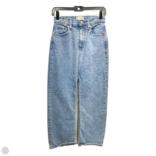 Skirt Maxi By Universal Thread In Blue Denim, Size: 0