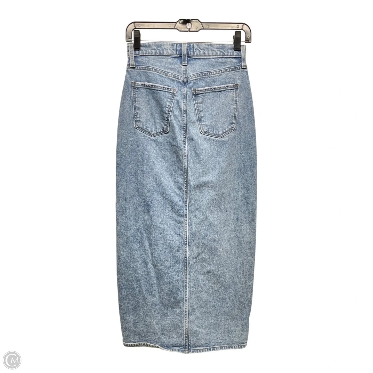 Skirt Maxi By Universal Thread In Blue Denim, Size: 0