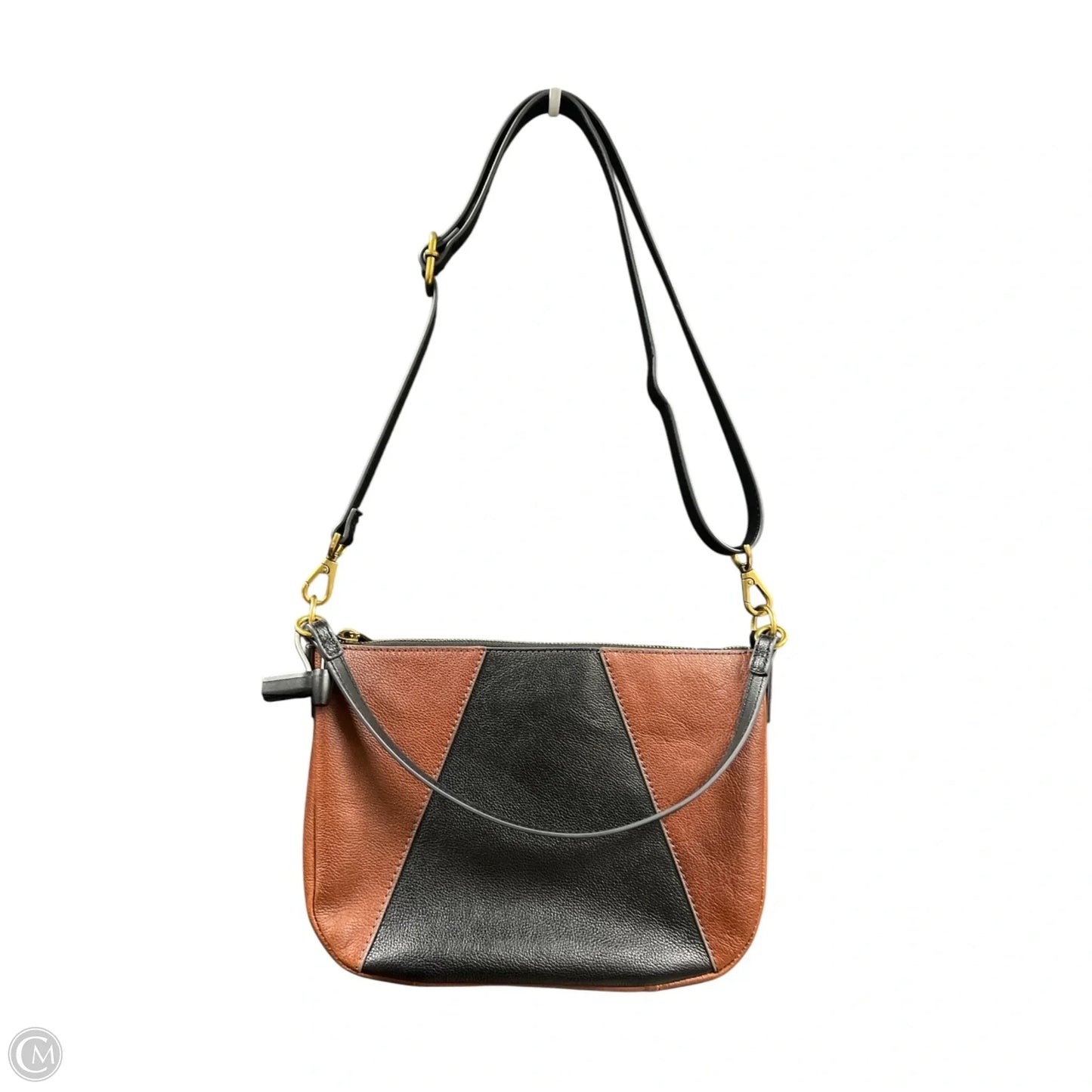 Handbag Leather By Fossil, Size: Small