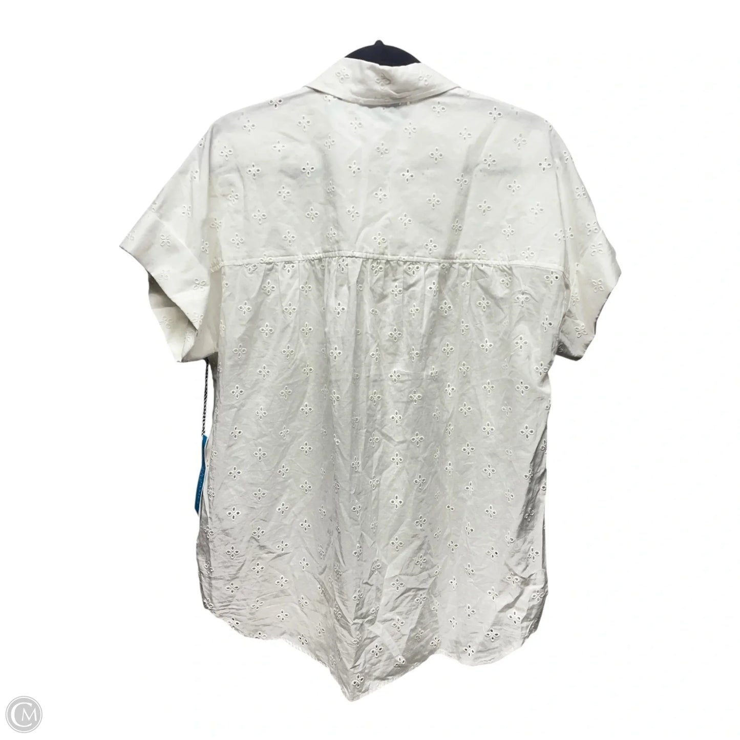 Top Short Sleeve By Draper James In White, Size: M