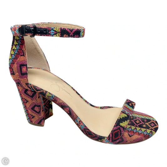 Shoes Heels Block By Jessica Simpson In Multi-colored, Size: 8.5