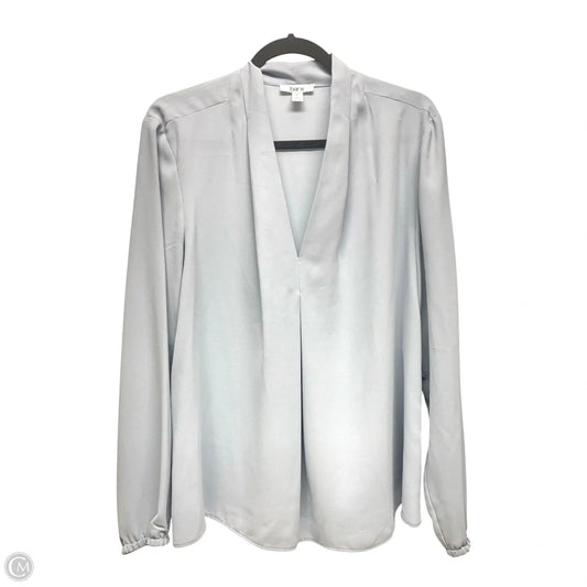 Blouse Long Sleeve By Bar Iii In Grey, Size: Xl
