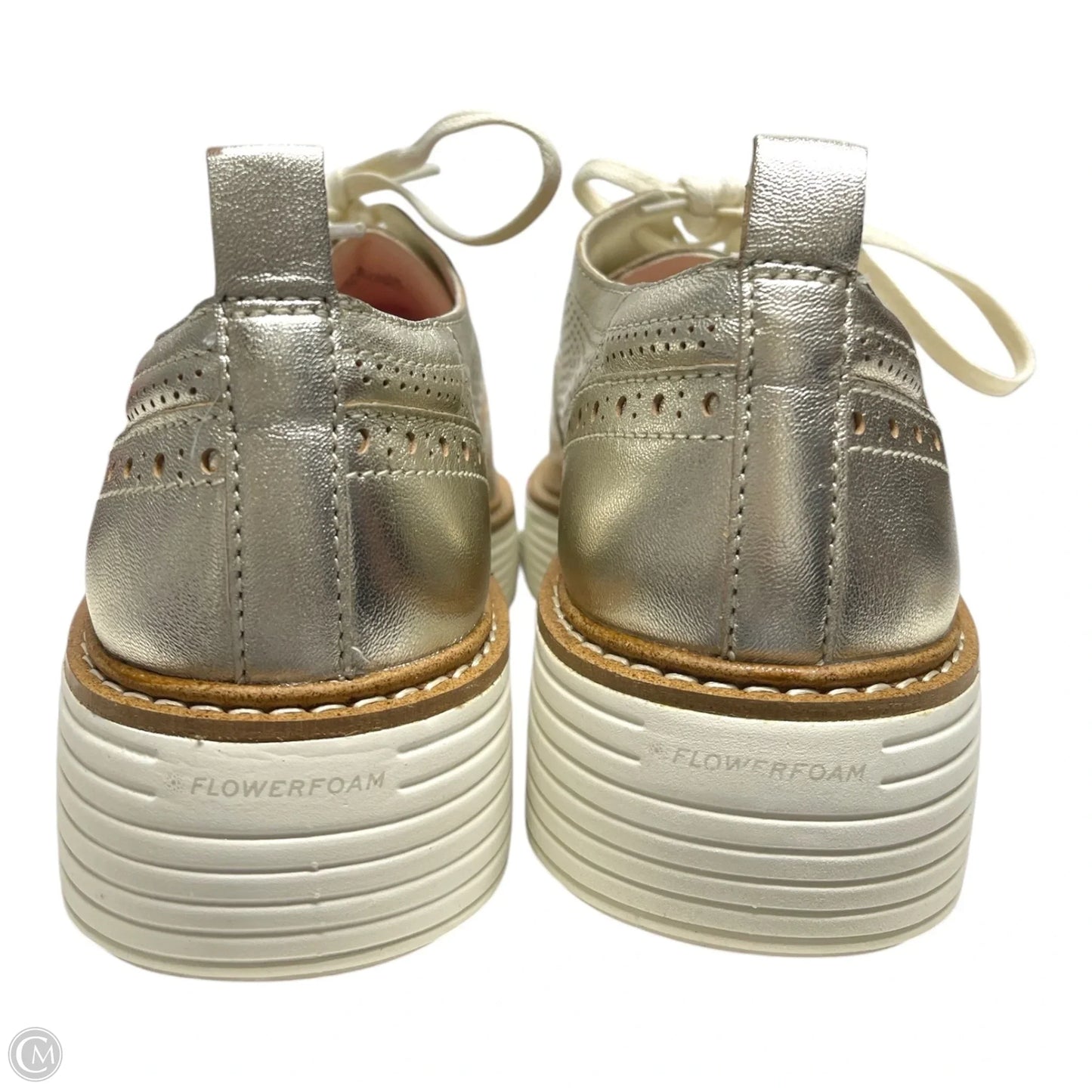 Shoes Heels Platform By Cole-haan In Silver, Size: 7