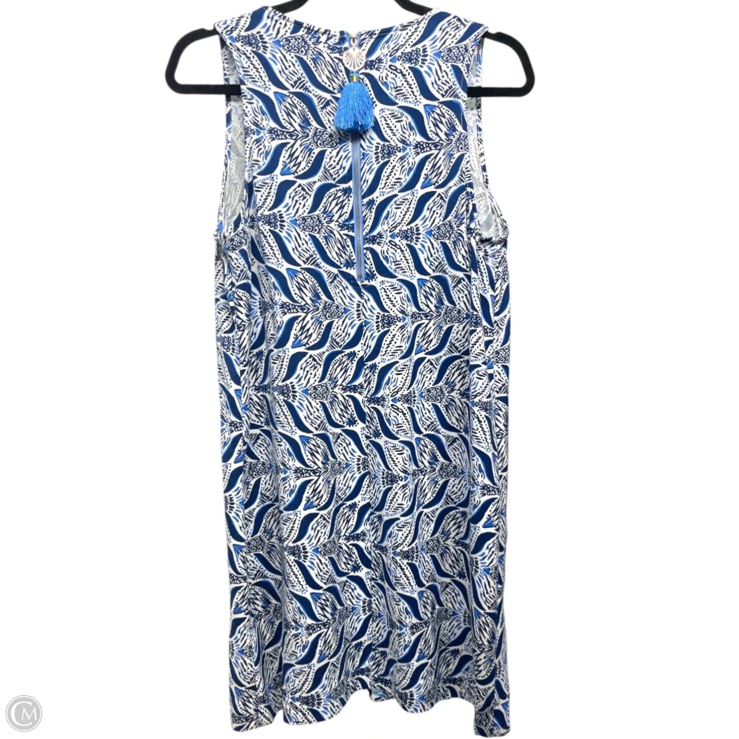 Dress Designer By Lilly Pulitzer In Blue & White, Size: 6