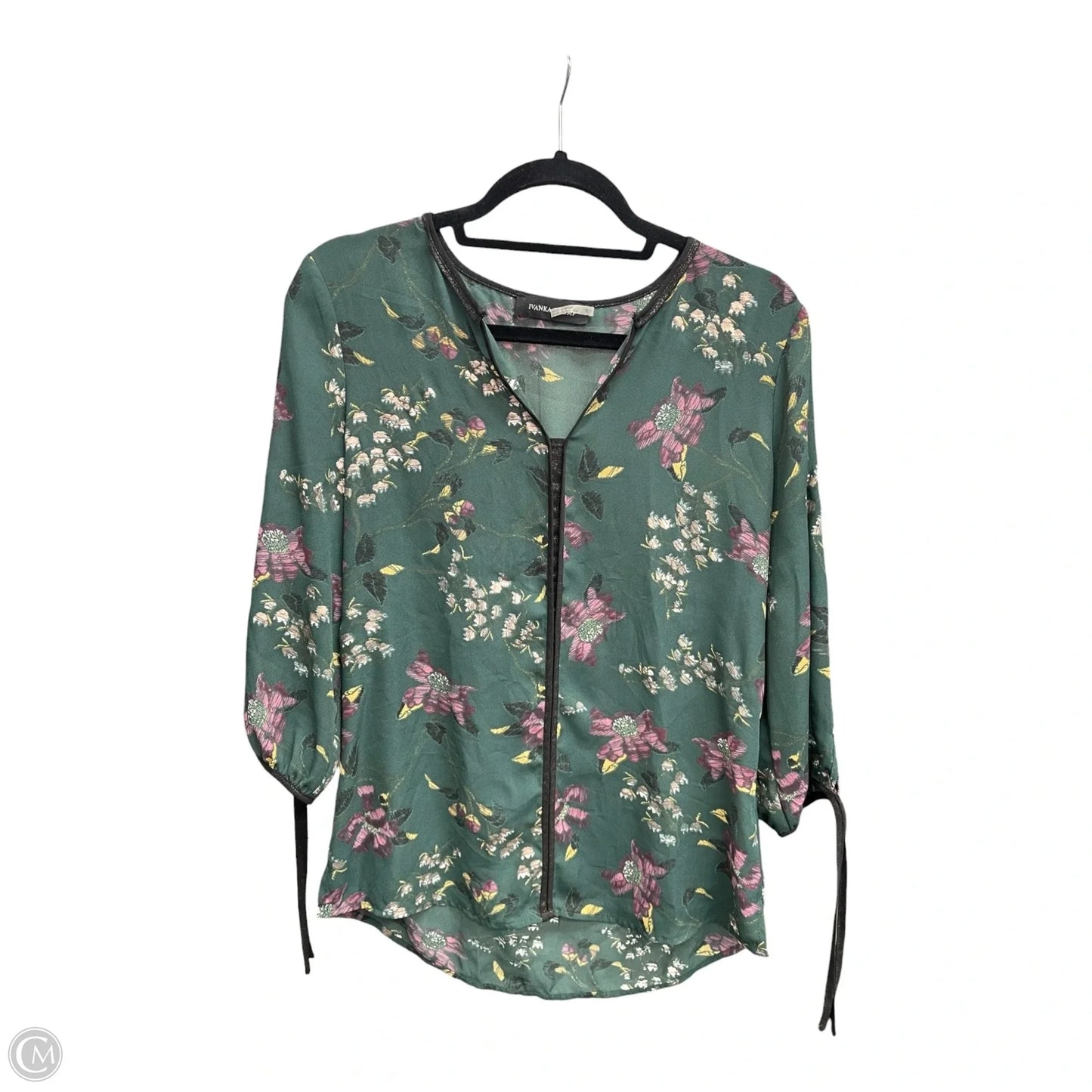 Blouse 3/4 Sleeve By Ivanka Trump In Floral Print, Size: Sp