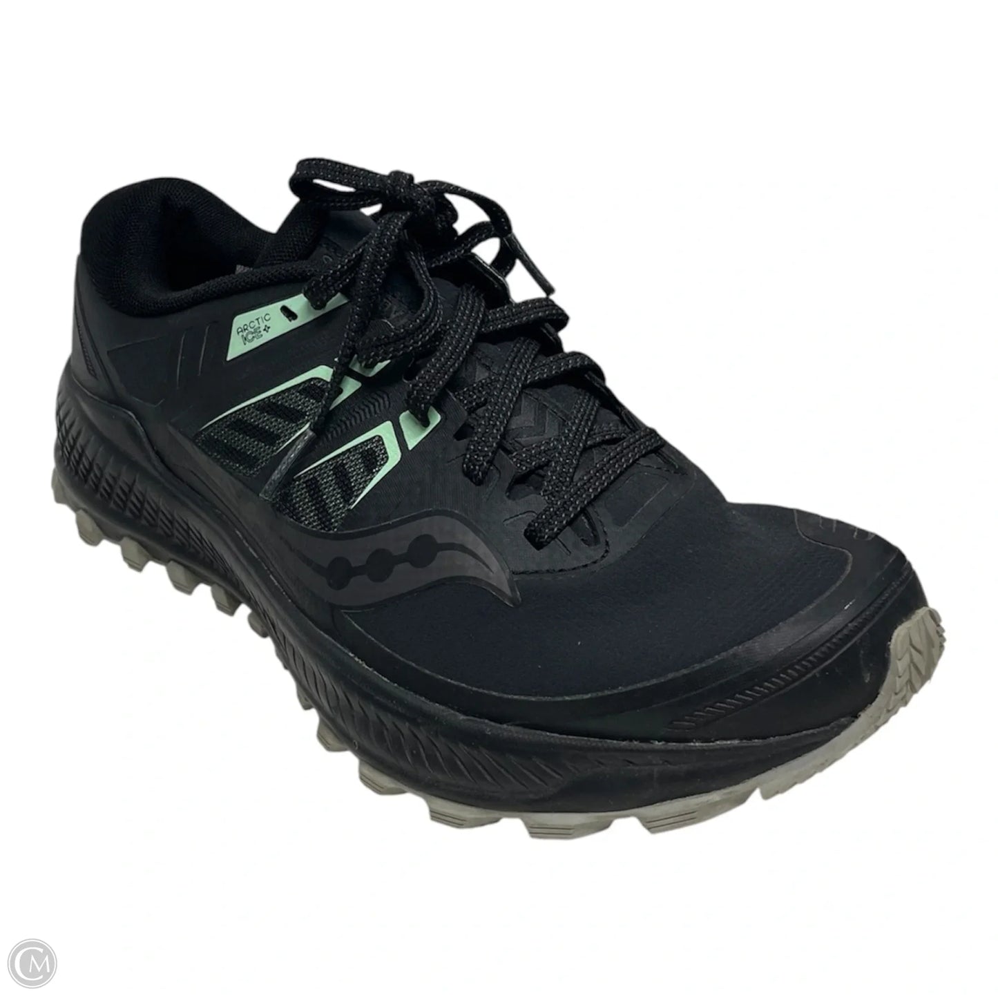 Shoes Athletic By Saucony In Black & Green, Size: 9