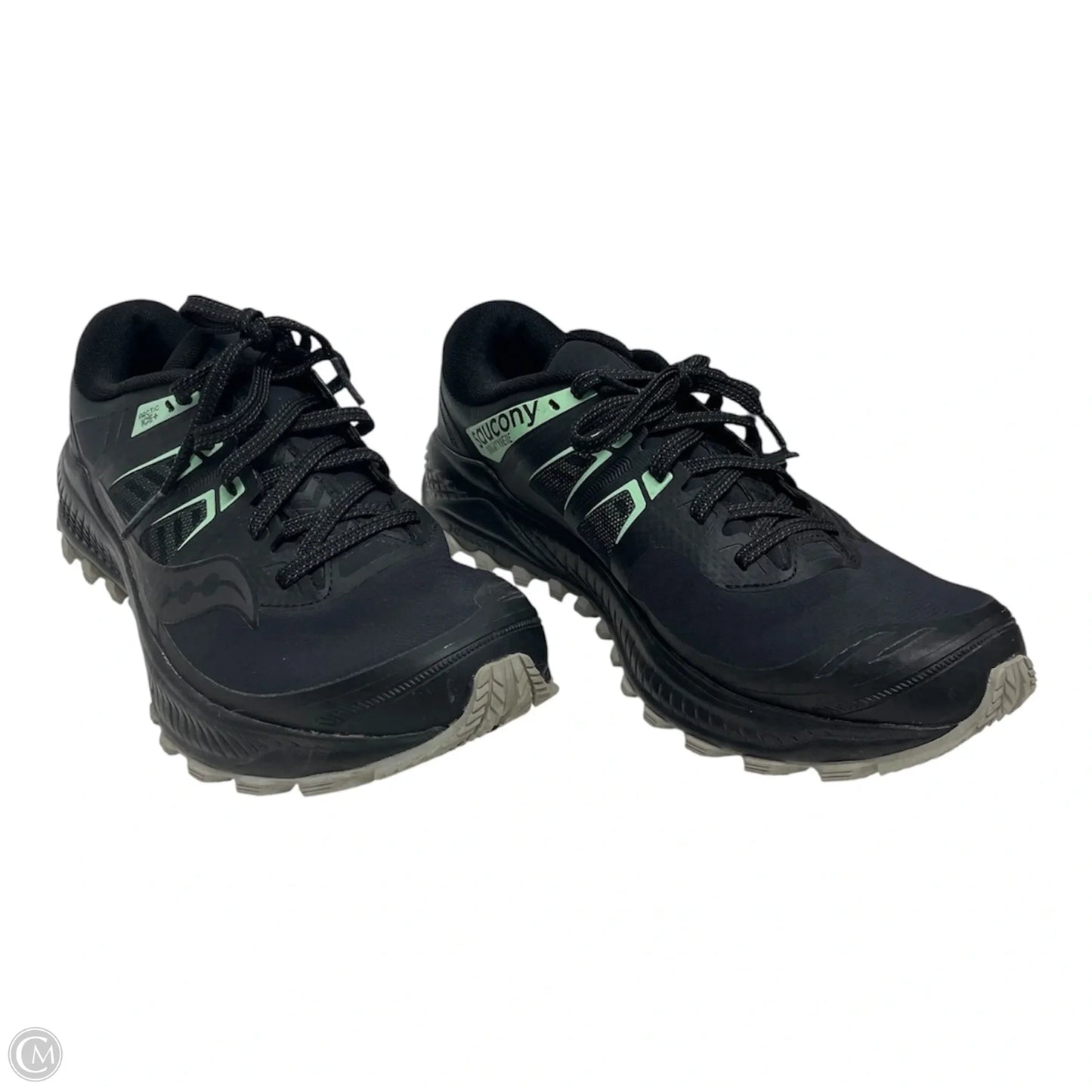 Shoes Athletic By Saucony In Black & Green, Size: 9