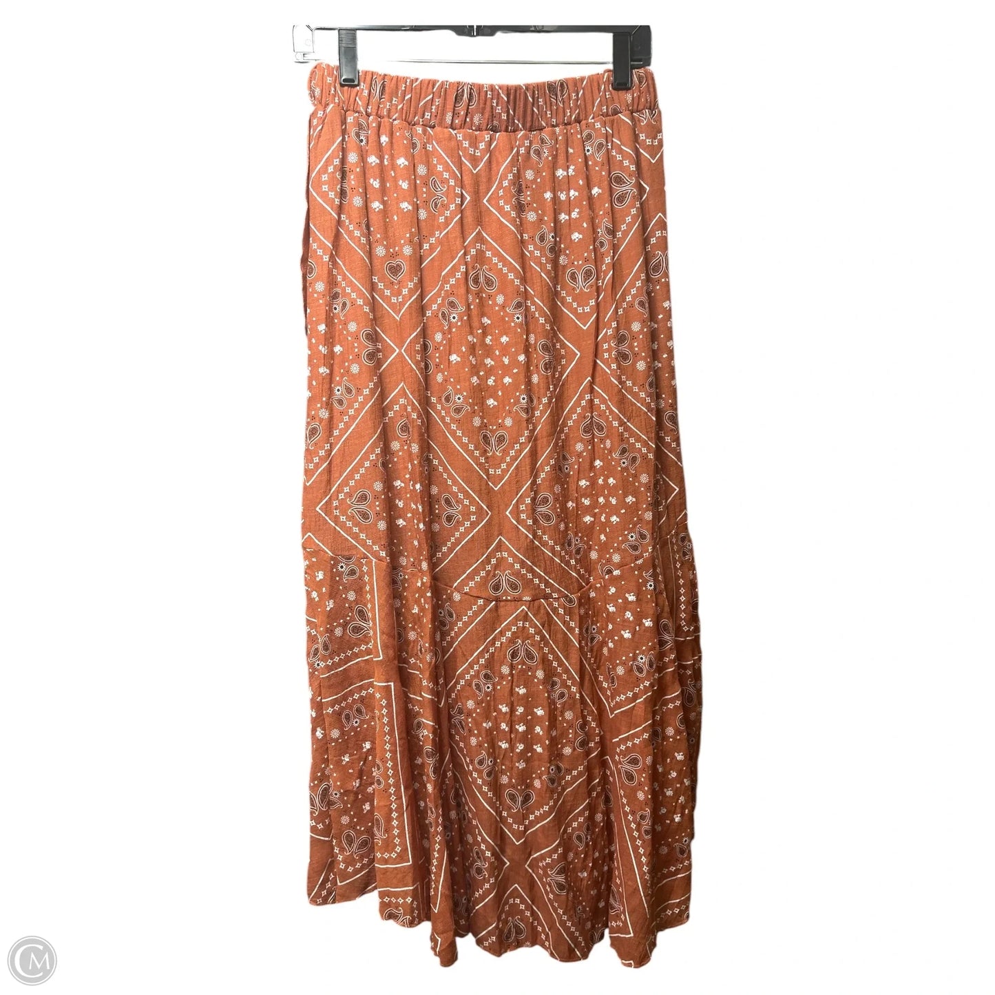 Skirt Midi By Ember In Red & White, Size: S