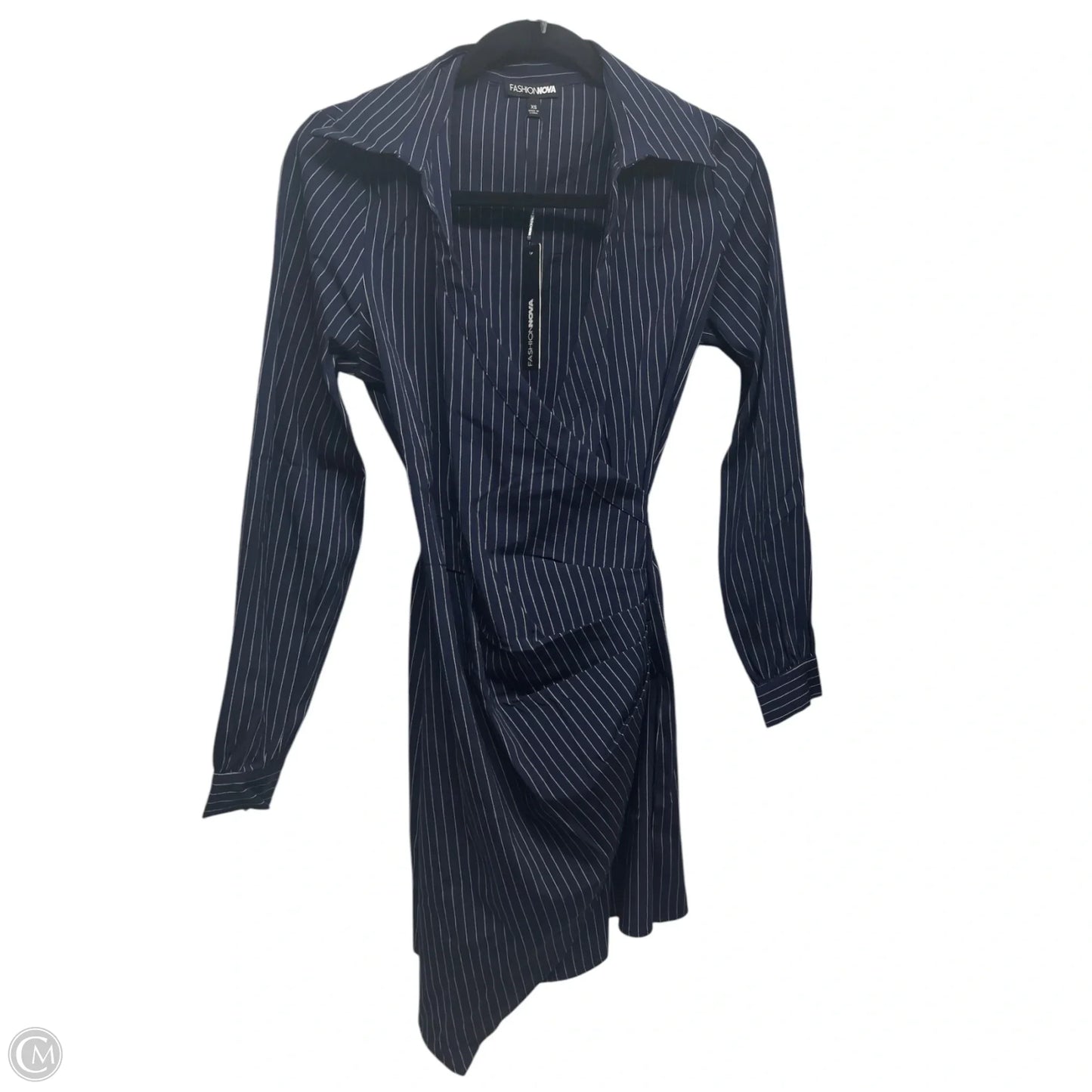 Dress Casual Short By Fashion Nova In Striped Pattern, Size: Xs