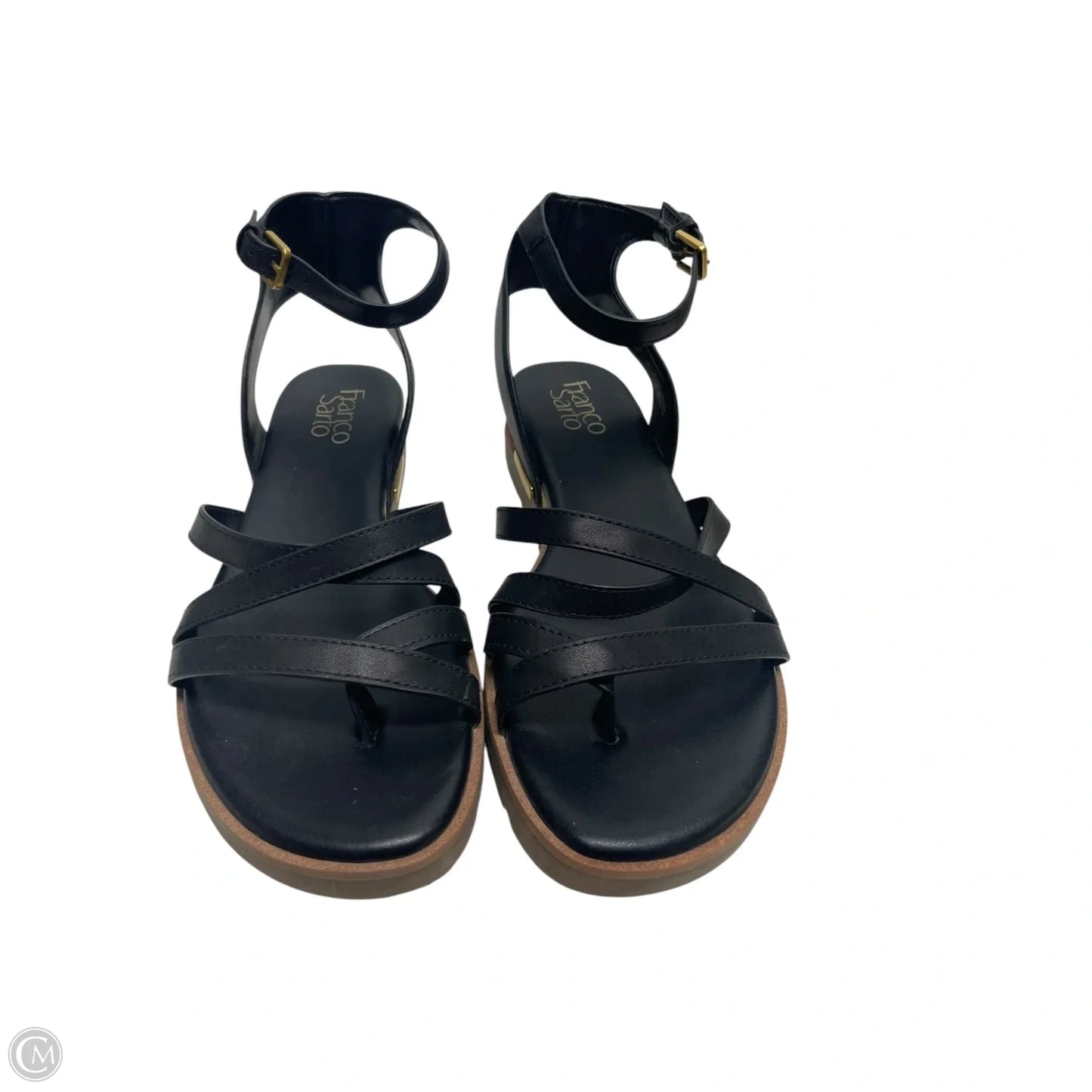 Sandals Flats By Franco Sarto In Black, Size: 7.5