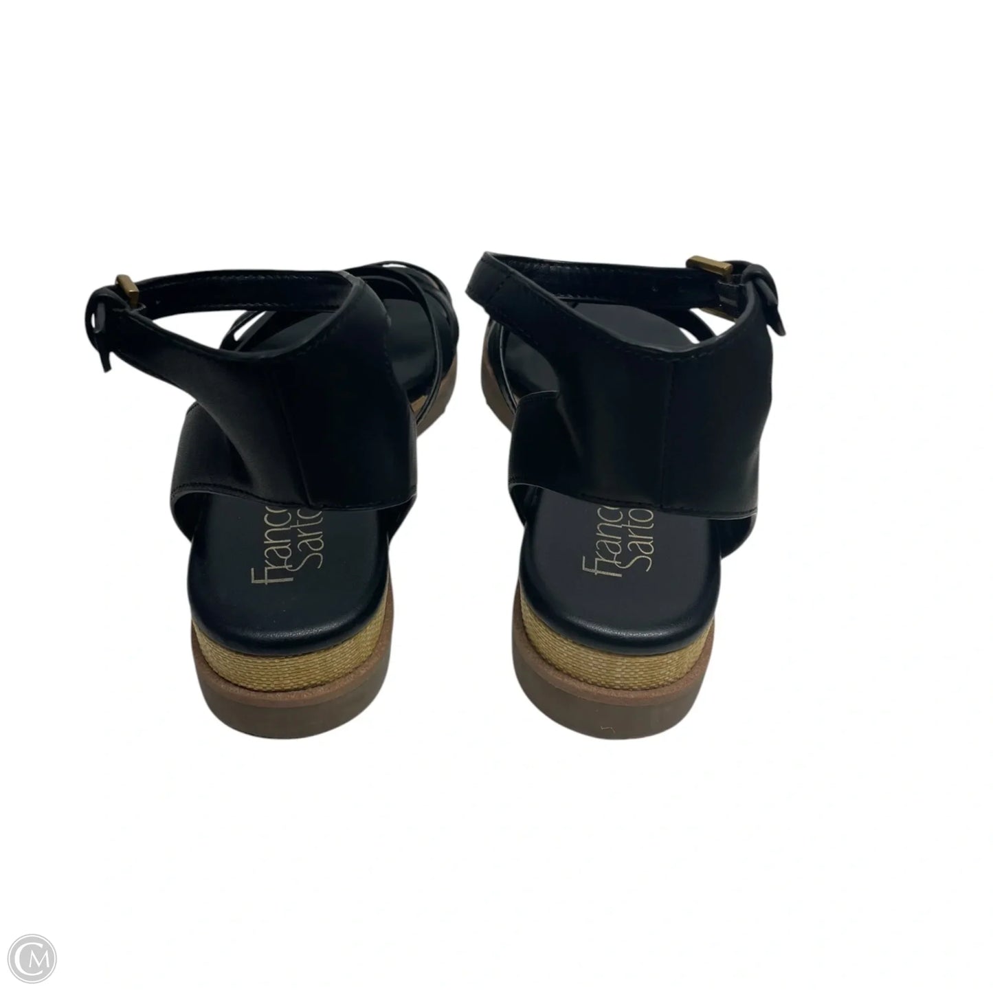 Sandals Flats By Franco Sarto In Black, Size: 7.5
