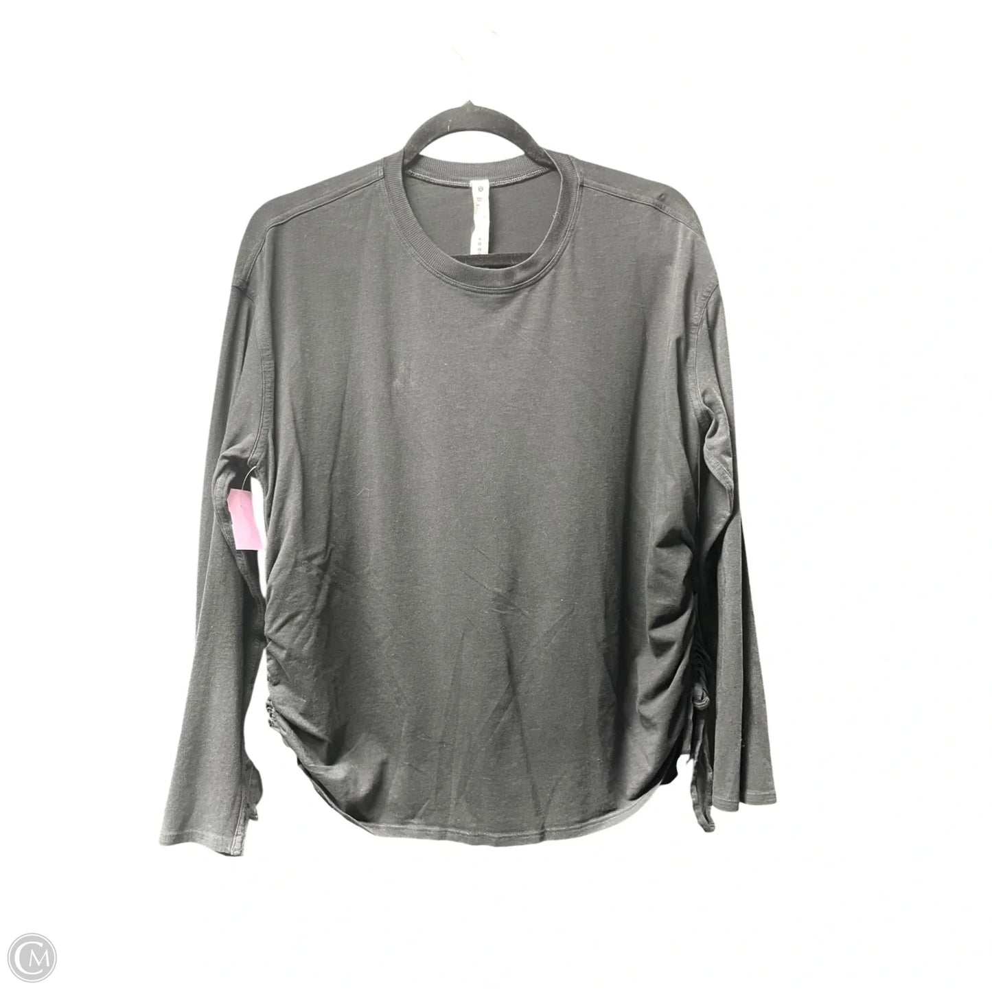 Athletic Top Long Sleeve Crewneck By Lululemon In Black, Size: 6