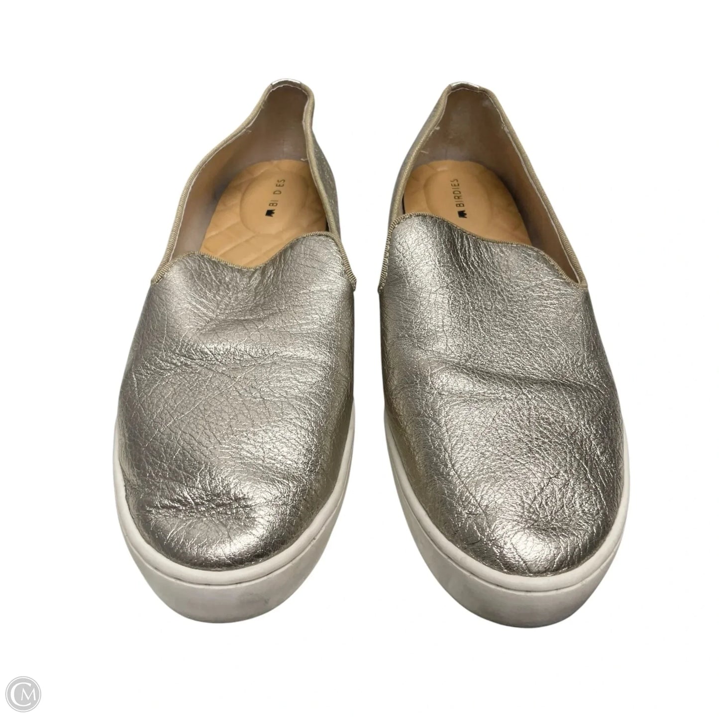 Shoes Flats By Birdies In Gold, Size: 6.5