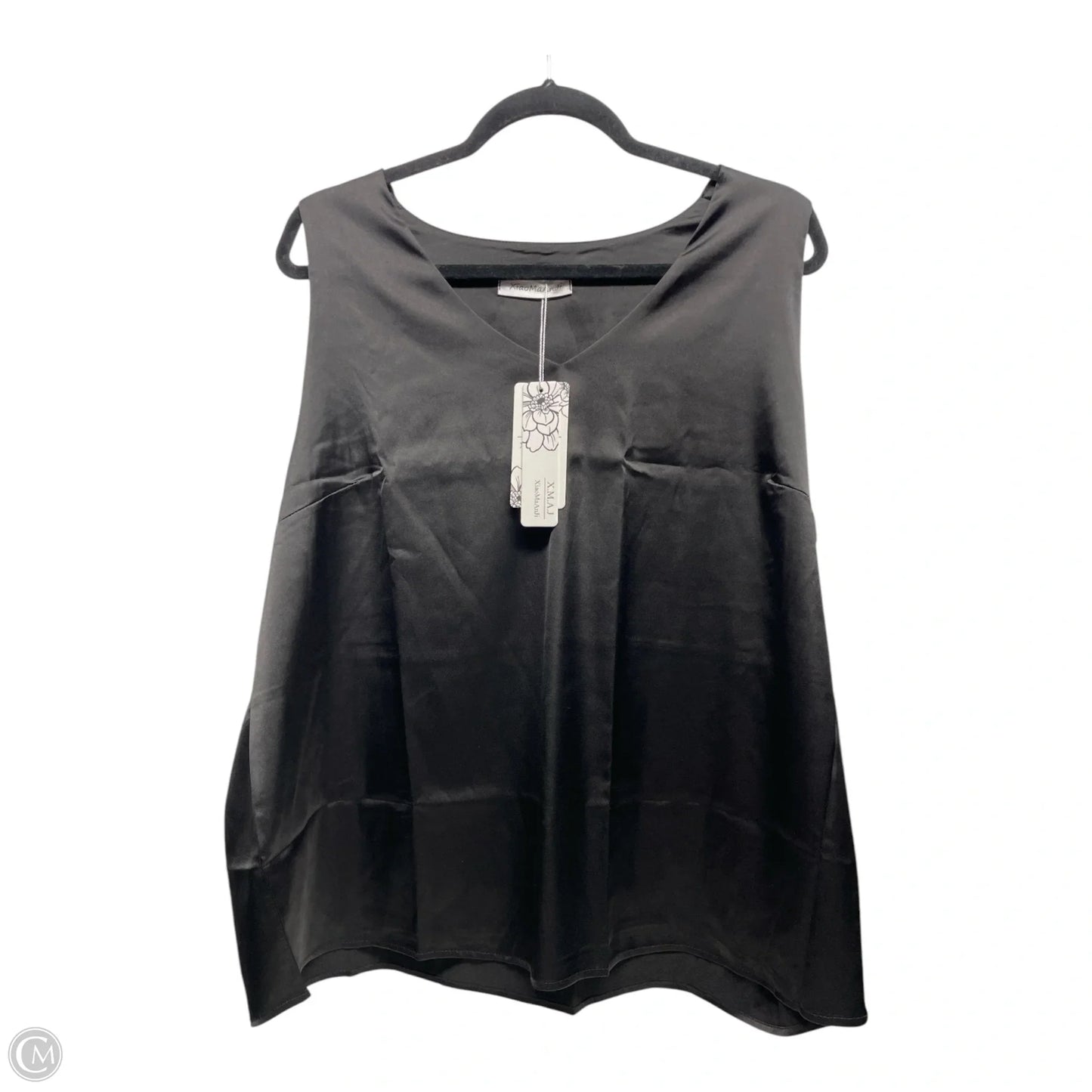 Blouse Sleeveless By XIAMAANJI In Black, Size: 2x