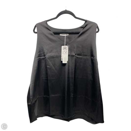 Blouse Sleeveless By XIAMAANJI In Black, Size: 2x