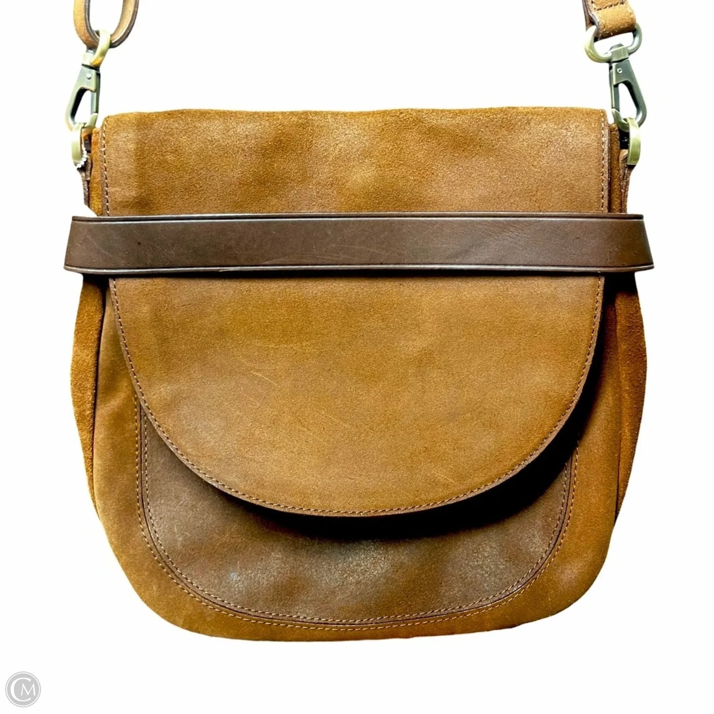 Crossbody Leather By Peruvian Connection, Size: Medium