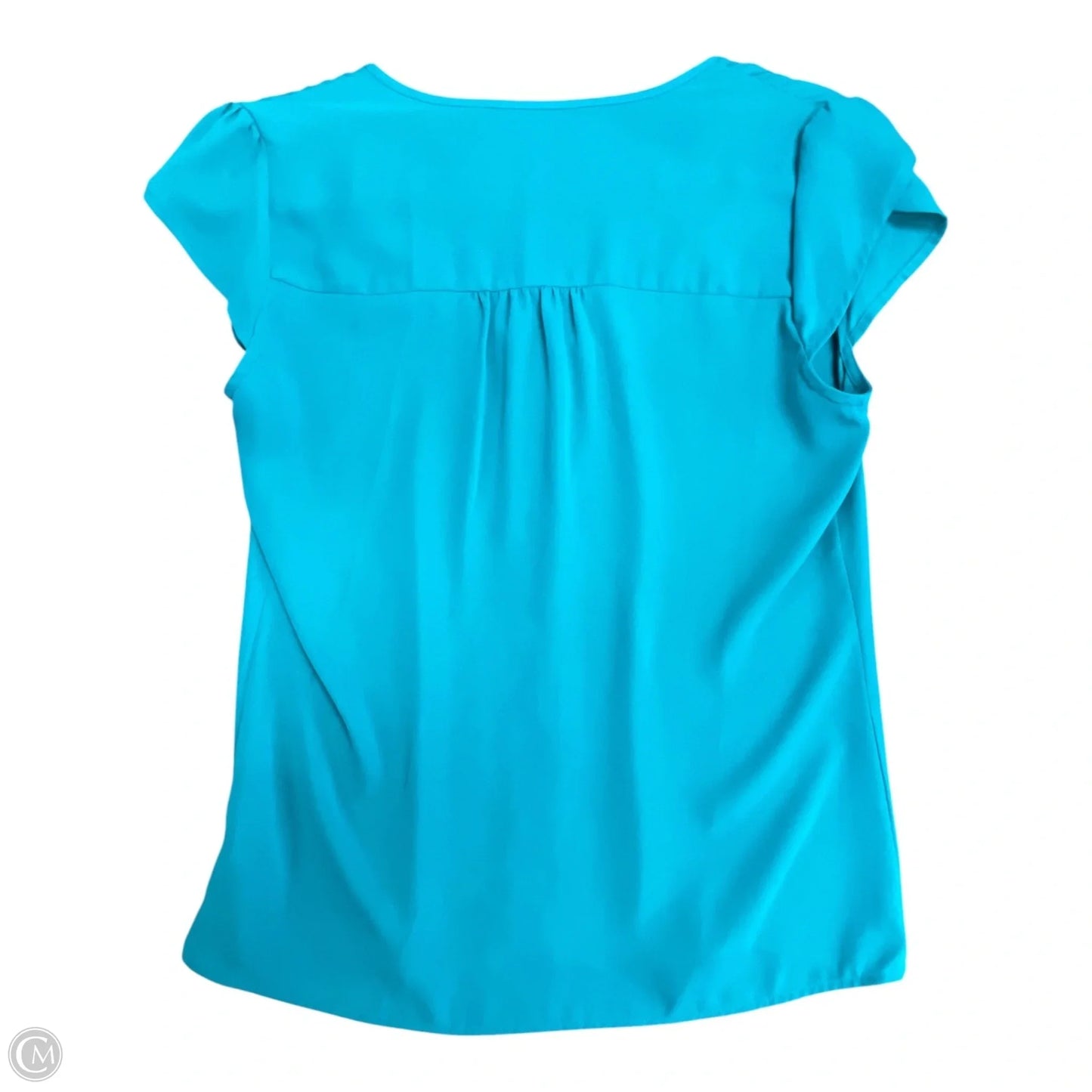 Blouse Short Sleeve By Express In Teal, Size: Xs