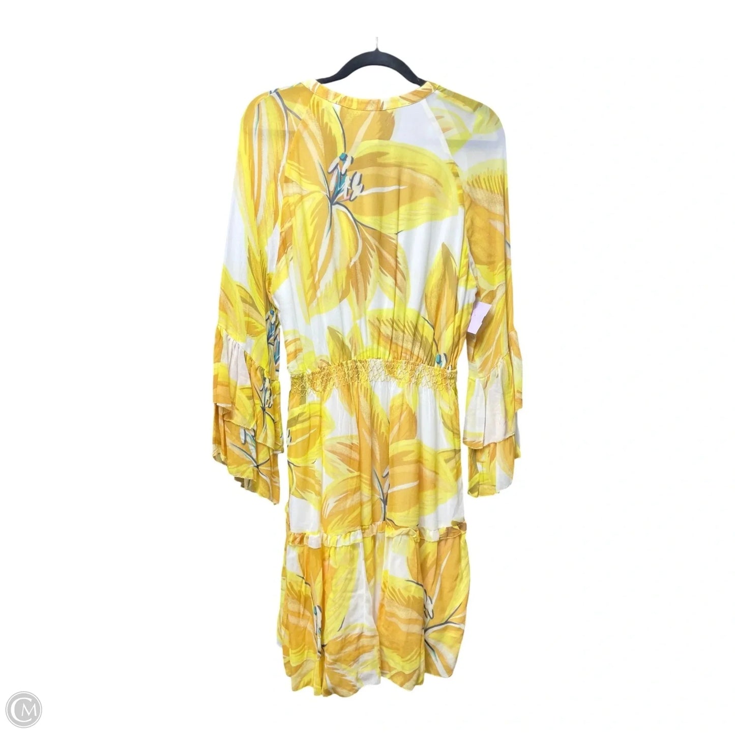 Dress Designer By Farm Rio In Floral Print, Size: L