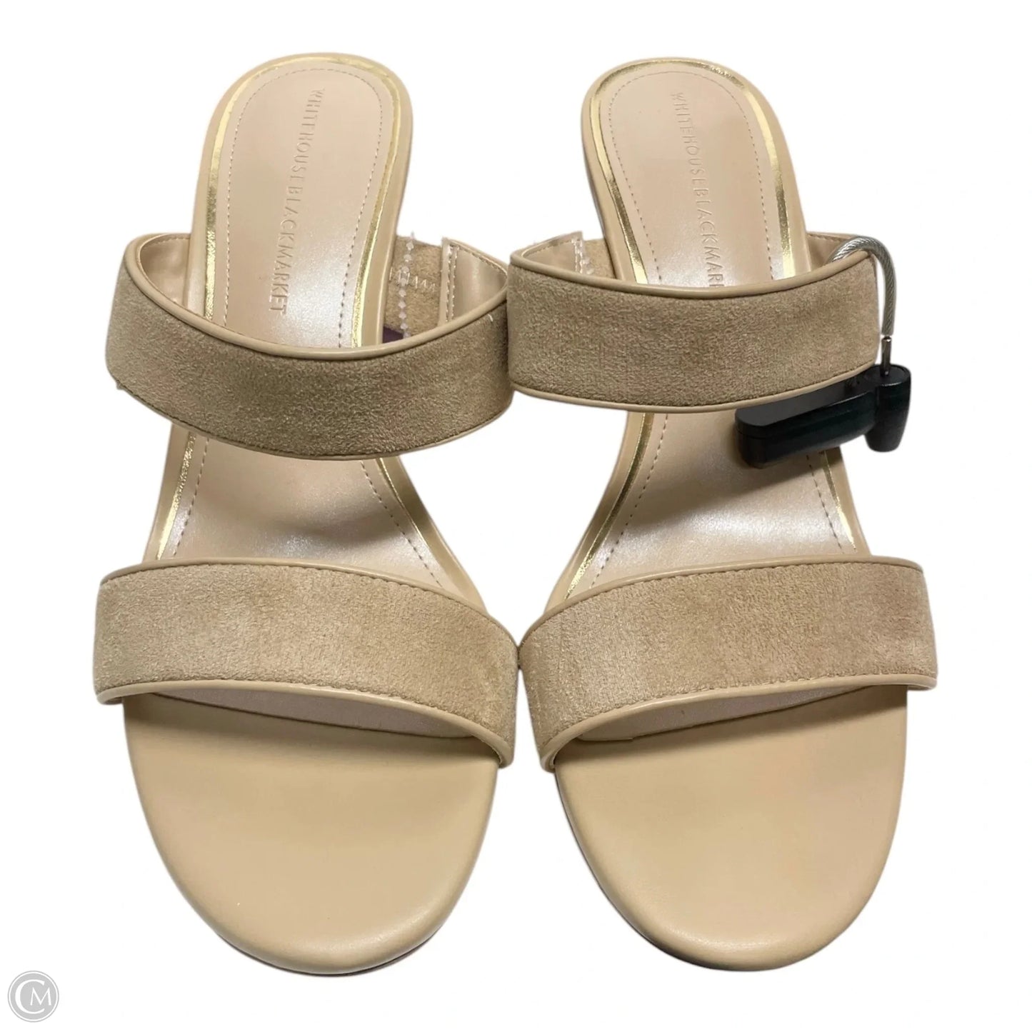 Sandals Heels Stiletto By White House Black Market In Tan, Size: 7.5