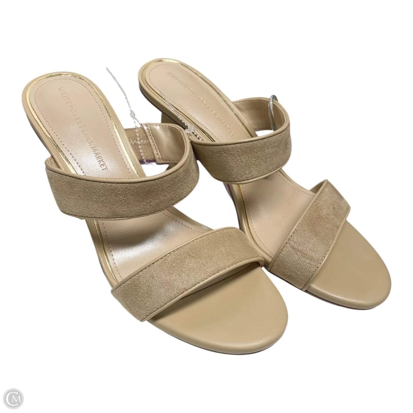 Sandals Heels Stiletto By White House Black Market In Tan, Size: 7.5