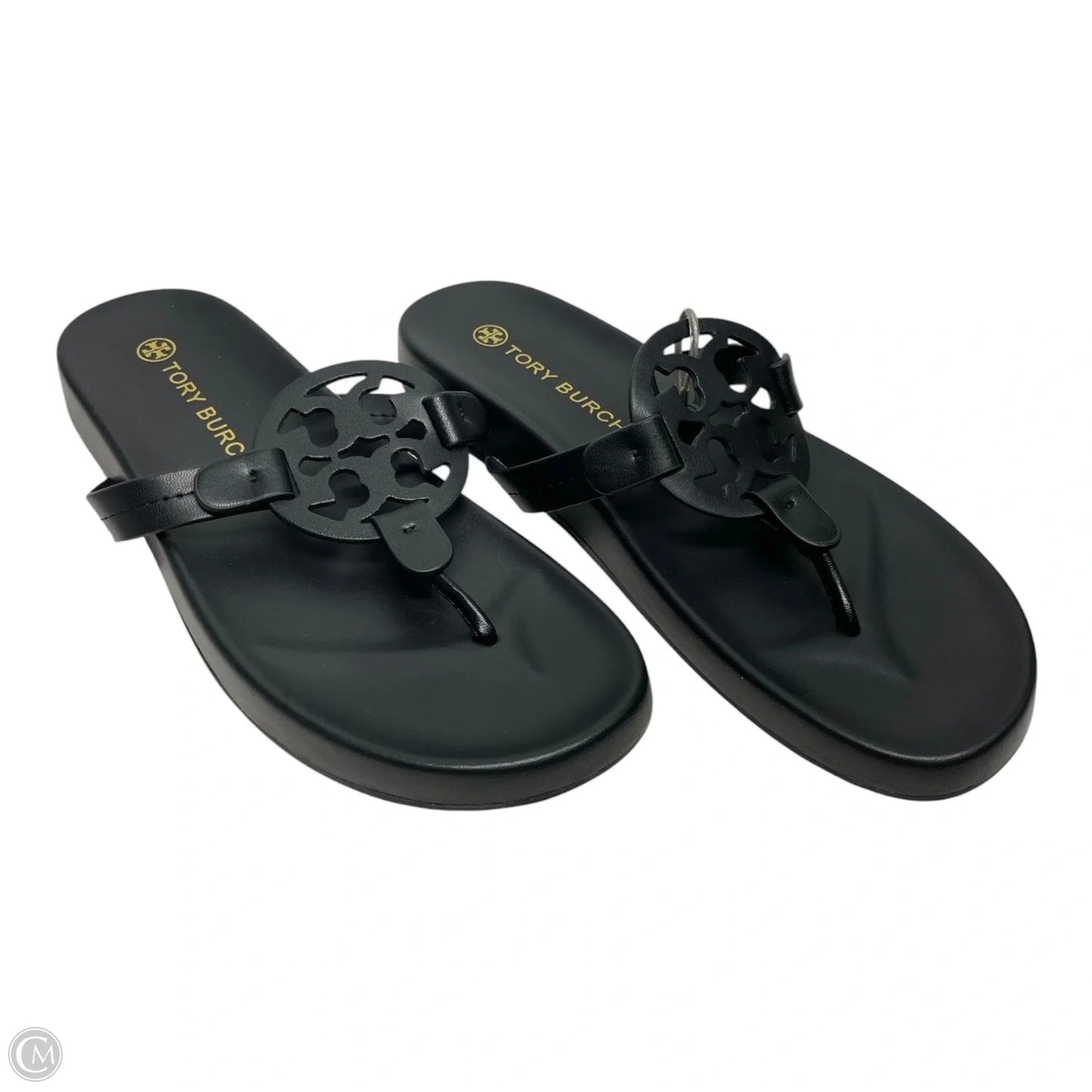 Sandals Designer By Tory Burch In Black, Size: 11.5