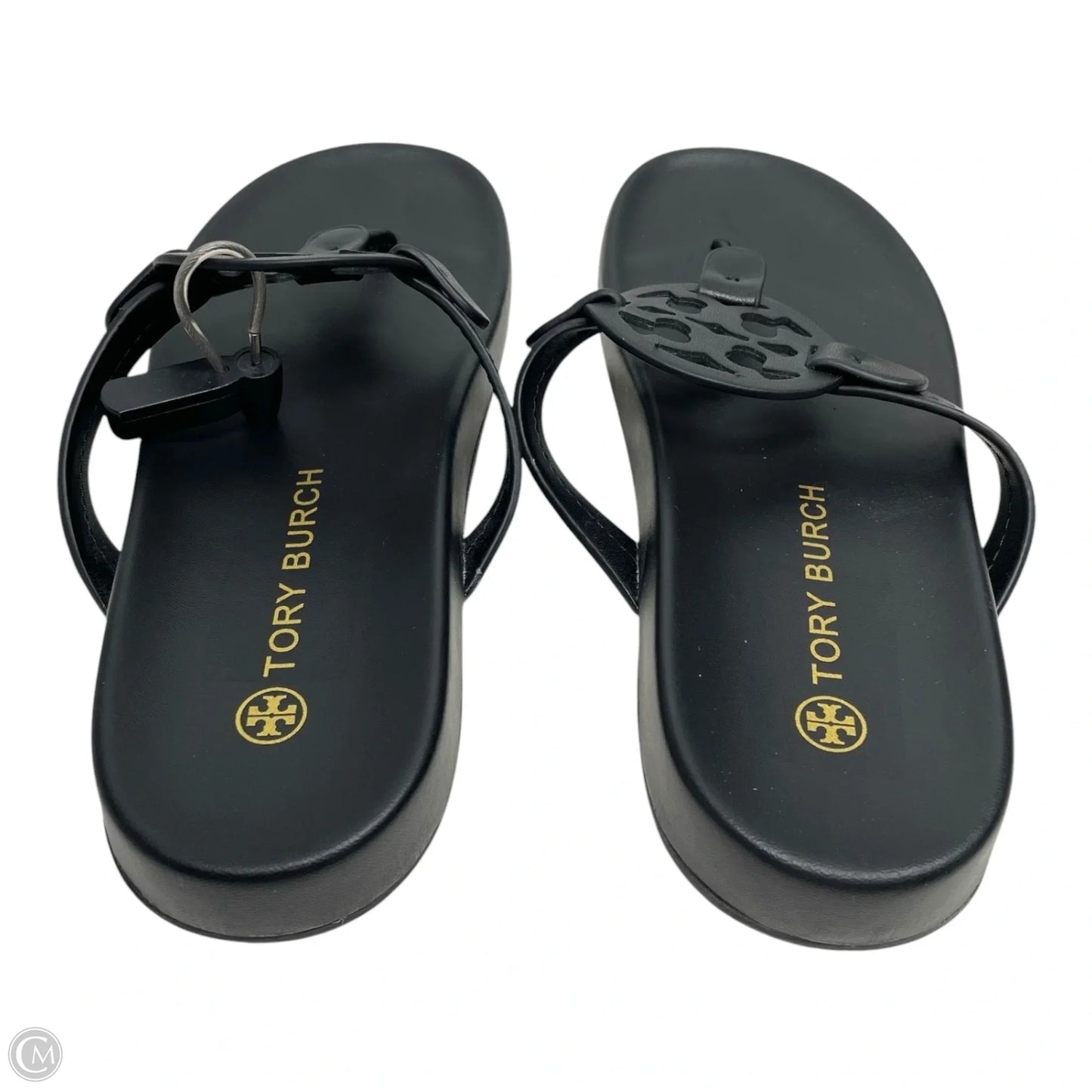 Sandals Designer By Tory Burch In Black, Size: 11.5