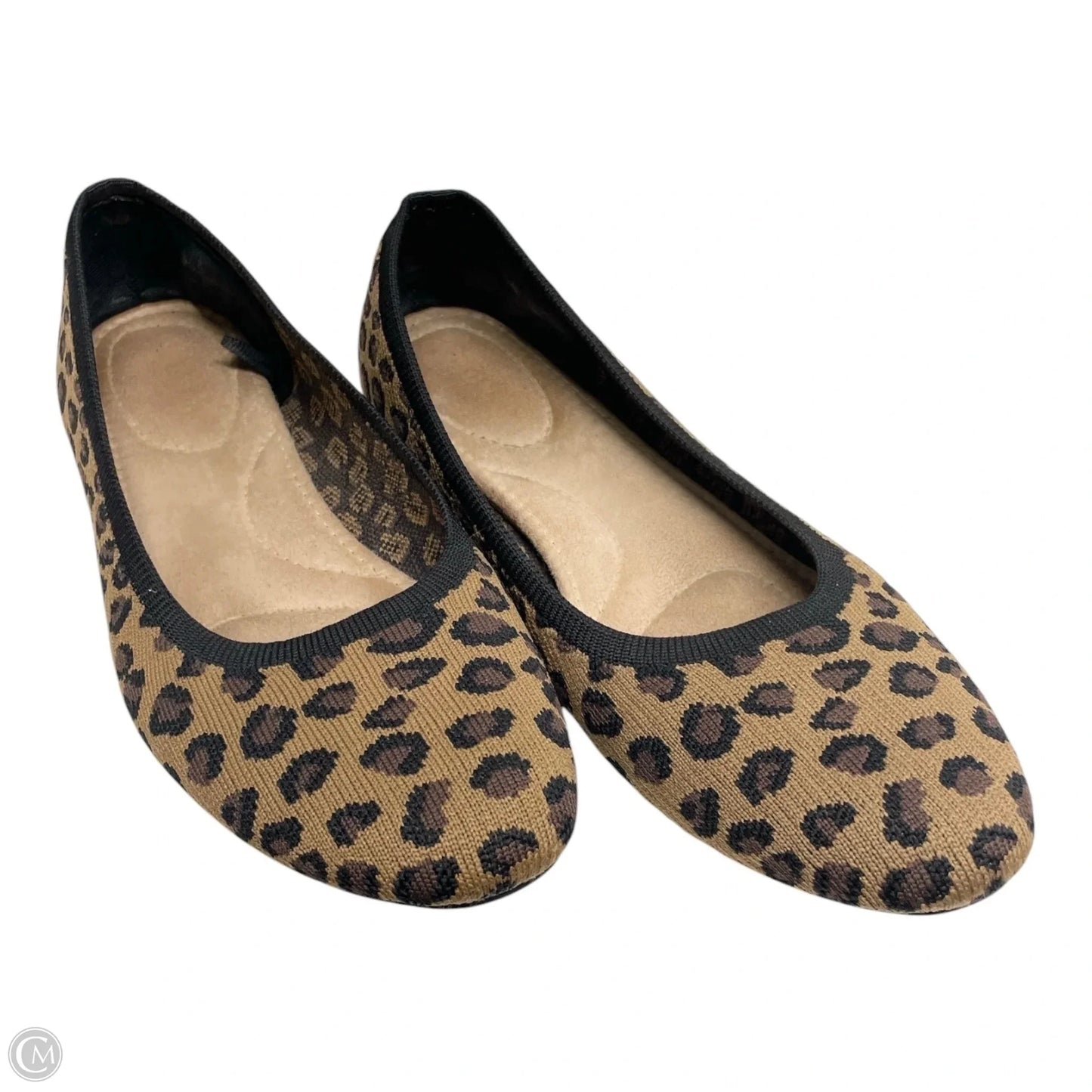 Shoes Flats By Clothes Mentor In Animal Print, Size: 8