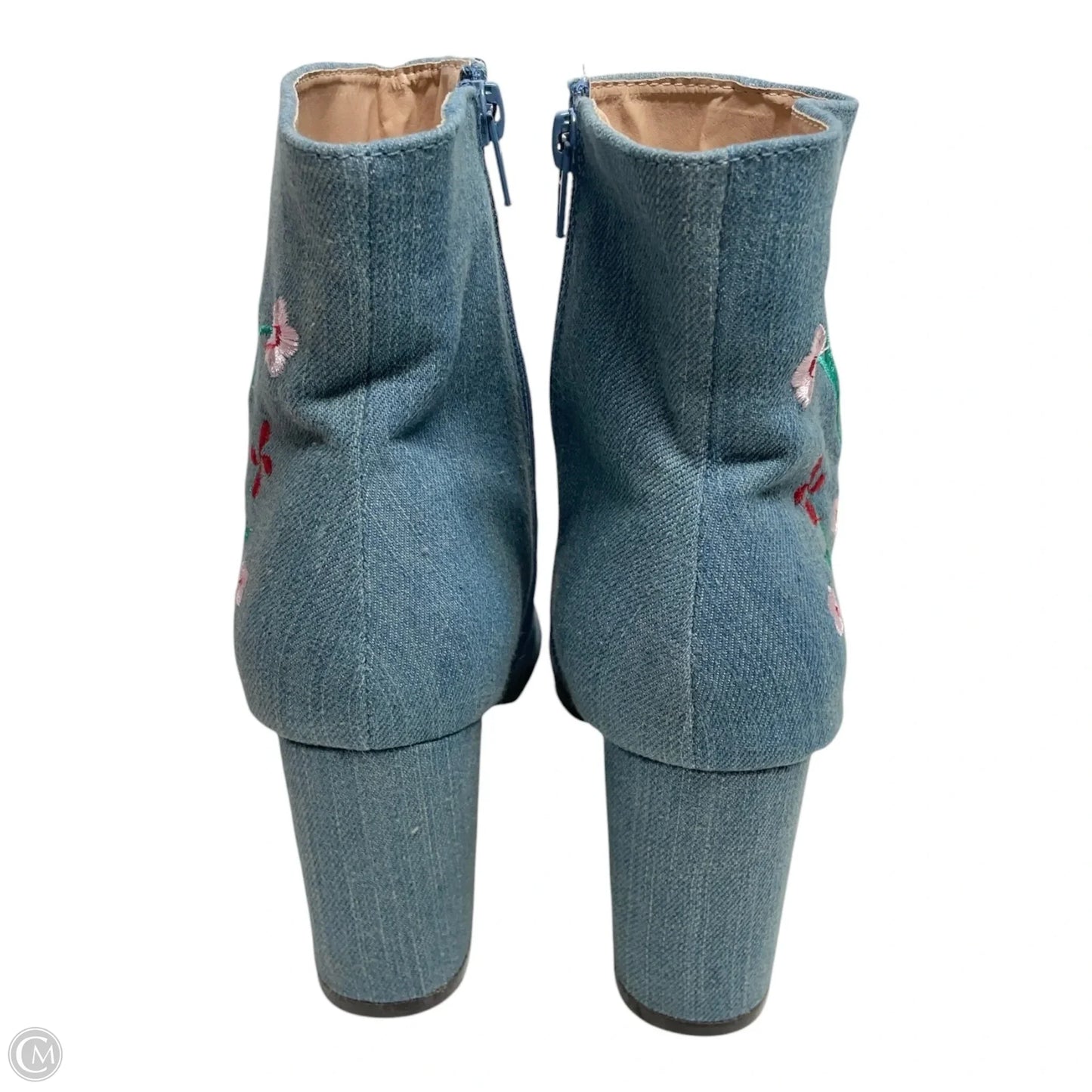 Boots Ankle Heels By CHASE + CHLOE  In Floral Print, Size: 7.5