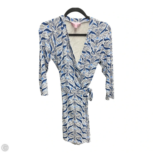 Dress Casual Short By Lilly Pulitzer In Blue & White, Size: S