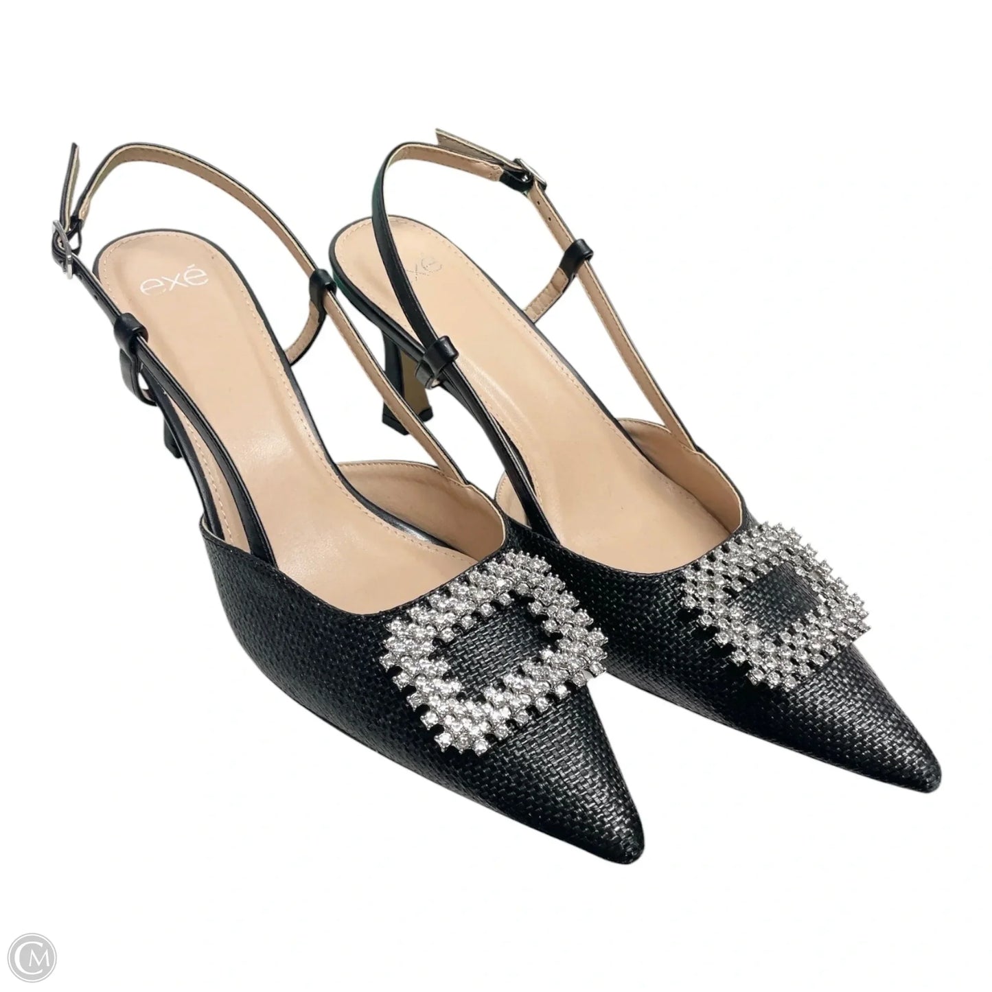 Shoes Heels Stiletto By Clothes Mentor In Black & Silver, Size: 10.5