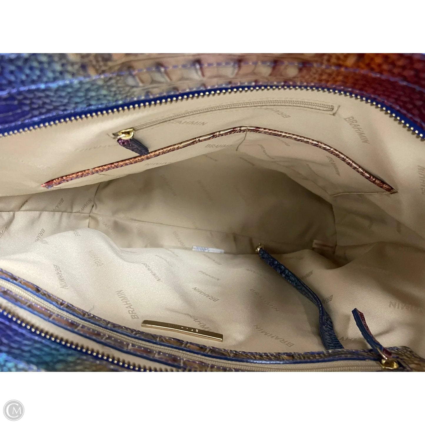 Tote Designer By Brahmin, Size: Large