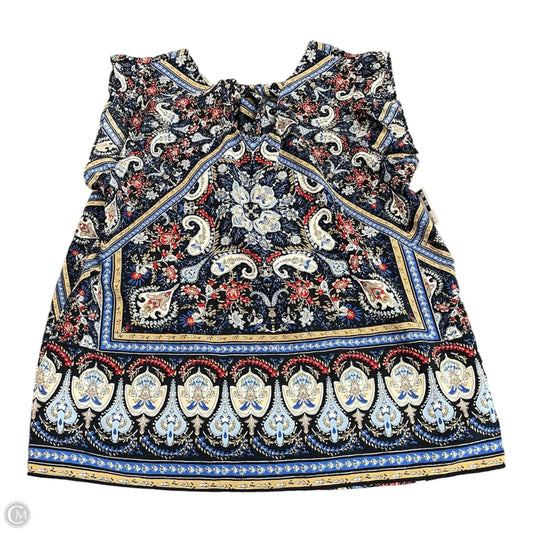Top Short Sleeve By Cato In Paisley Print, Size: Xl