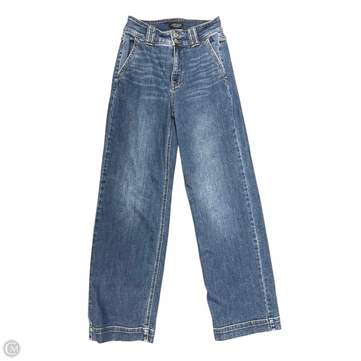 Jeans Wide Leg By Judy Blue In Blue Denim, Size: 6