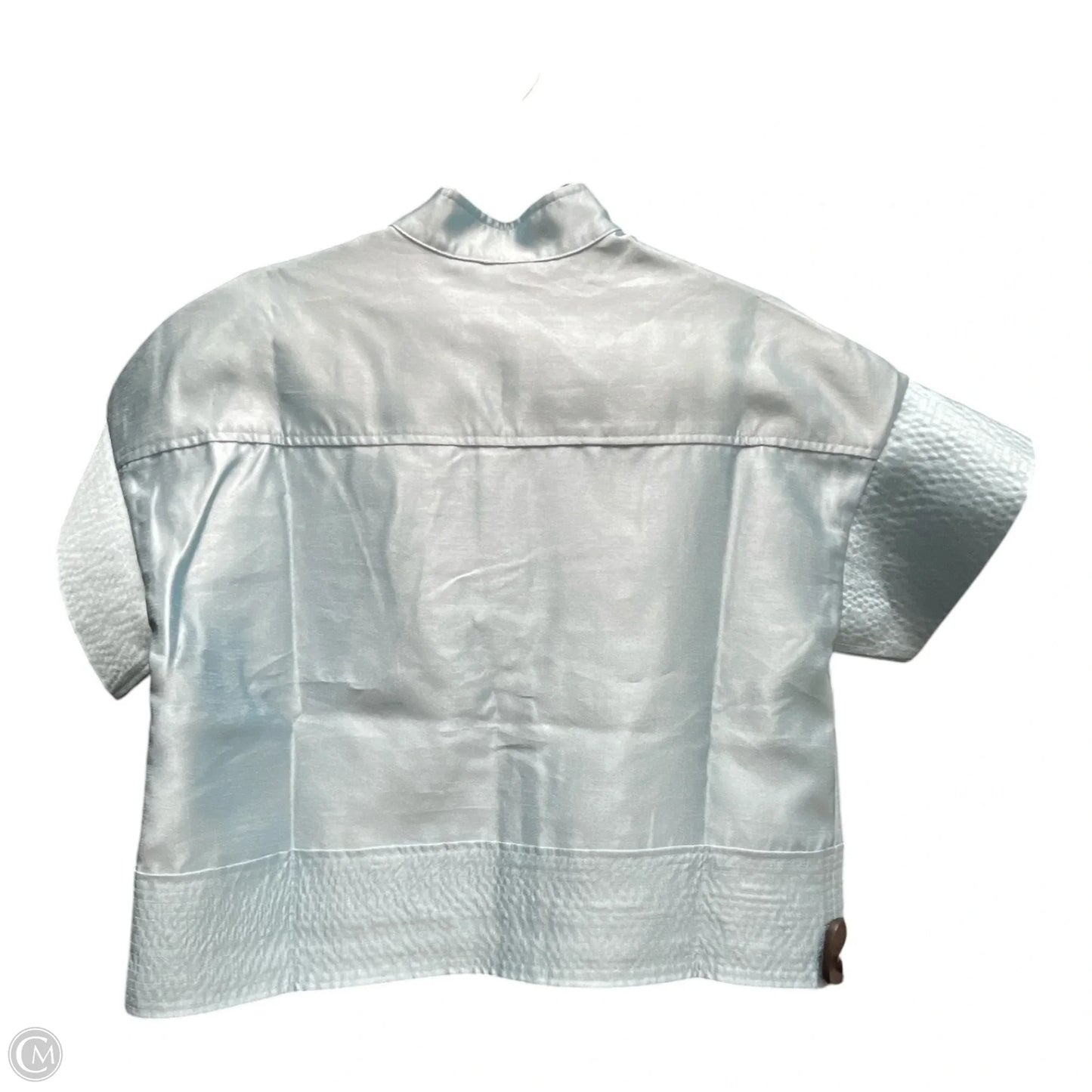 Blouse Short Sleeve By Tuckernuck In Blue, Size: Xxs