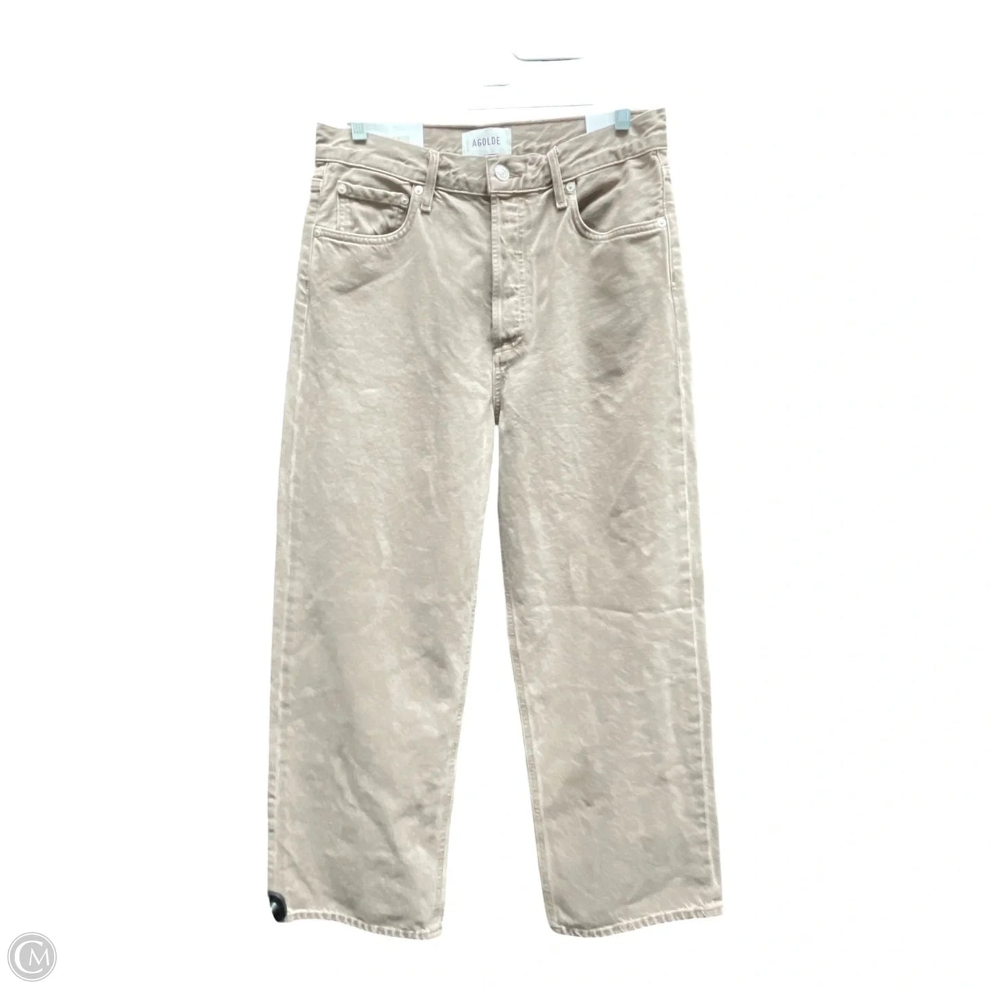 Jeans Wide Leg By Agolde In Taupe, Size: 6