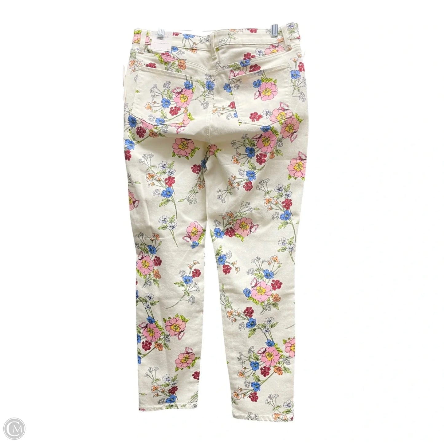 Jeans Skinny By Talbots In Floral Print, Size: 10
