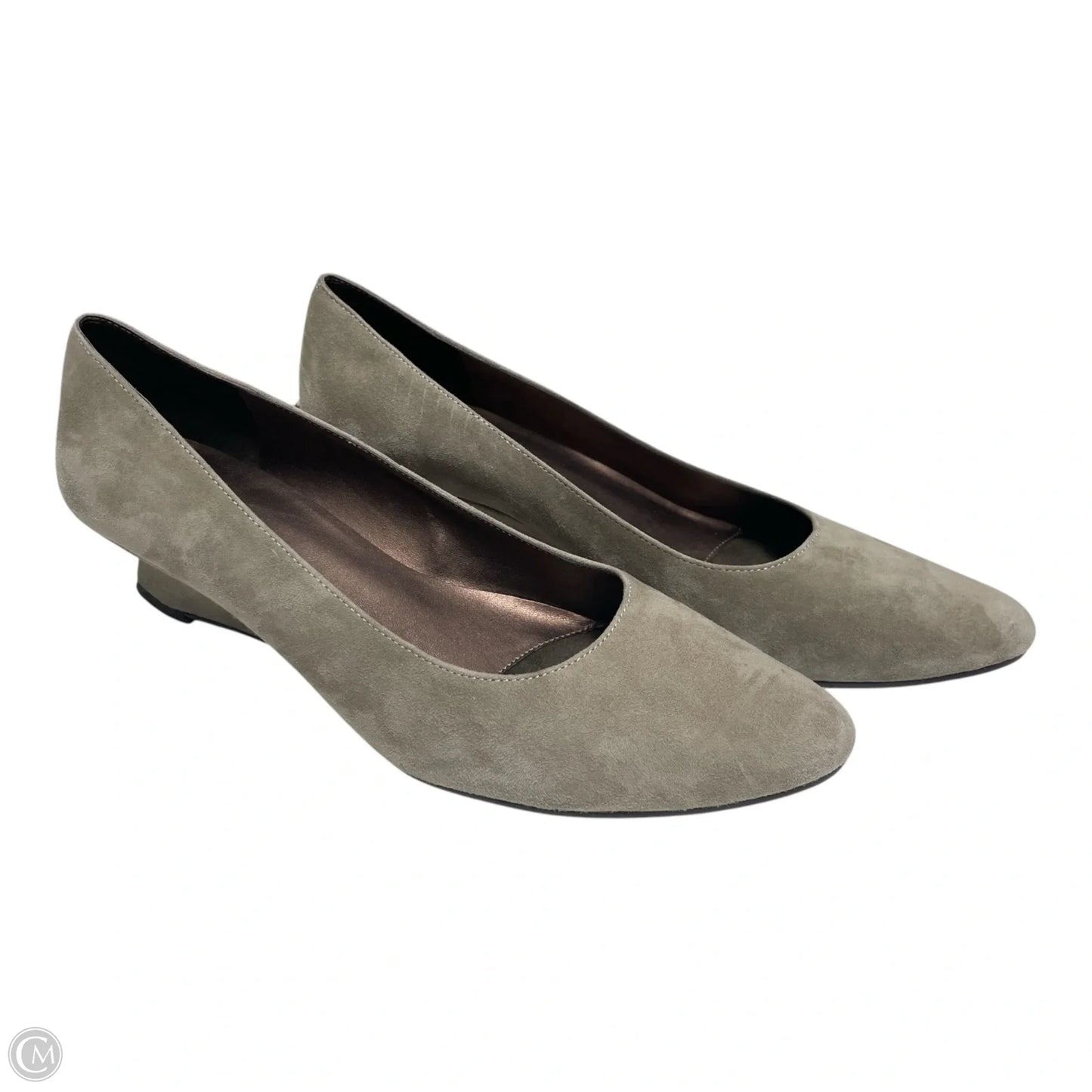 Shoes Heels Wedge By Vaneli In Beige, Size: 10