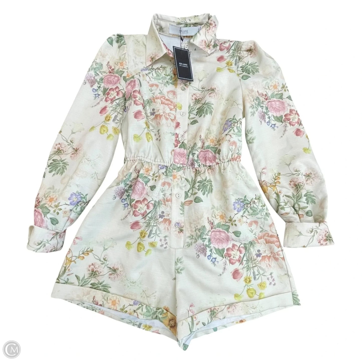 Romper By EB LUXE In Floral Print, Size: S